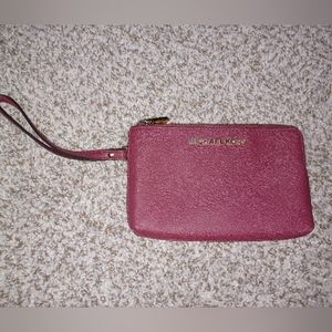 Michael Kors Red Wristlet Purse